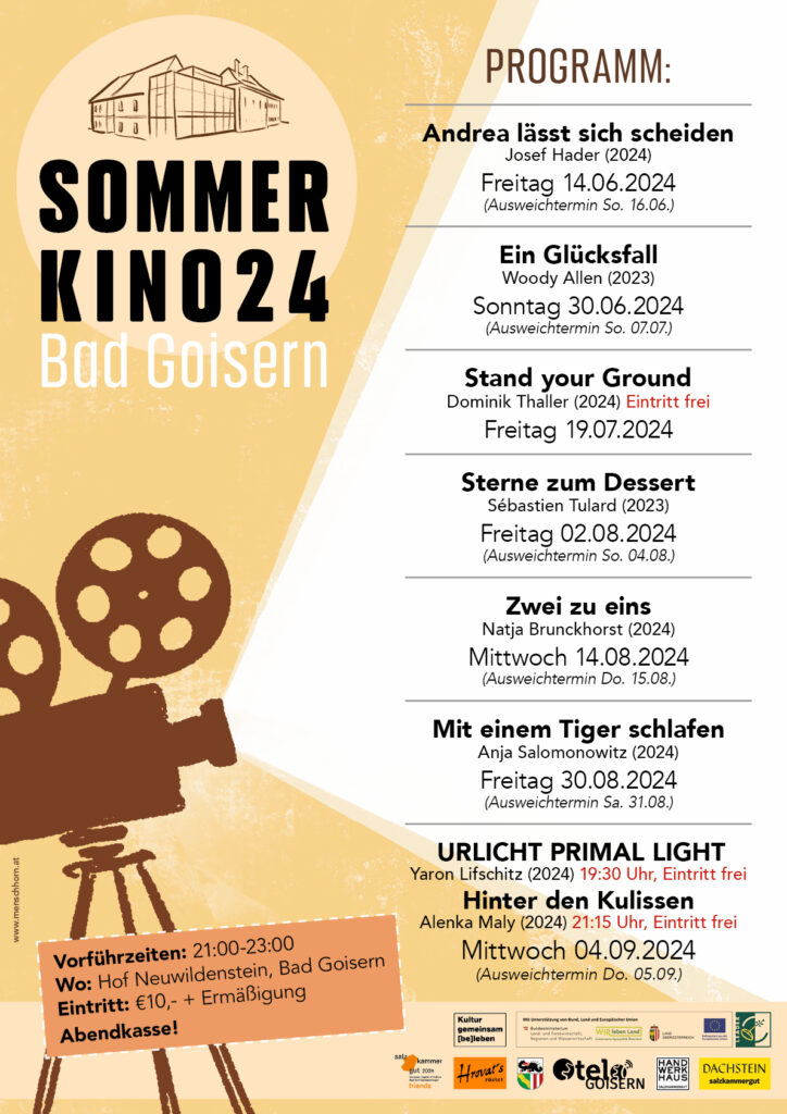 Programm zum Sommerkino 2024